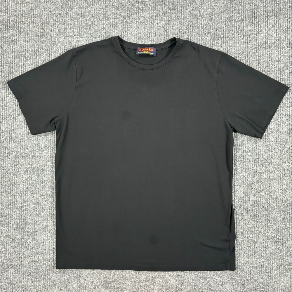Fusaro Napoli Performance T Shirt Mens 3XL Black Athletic Stretch Italy Casual